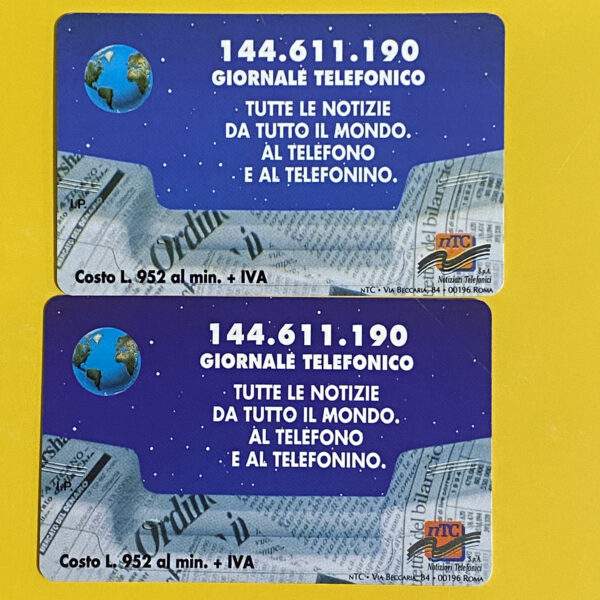 Coppia: GIORNALE TELEFONICO G411/G412 AG24/AG25 NUOVA