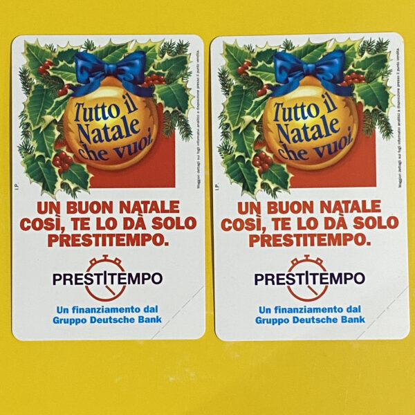 Coppia: BUON NATALE - PRESTITEMPO G567/G568 CC2627 AG171/AG172 NUOVA