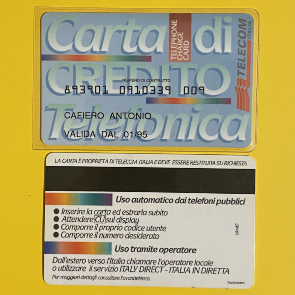 CC4018 CARTA DI CREDITO TELEFONICA TELECOM (01/95)