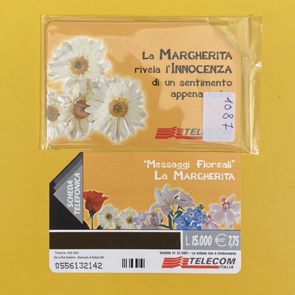 G1087 CCF3166 AG564 MESSAGGI FLOREALI - MARGHERITA